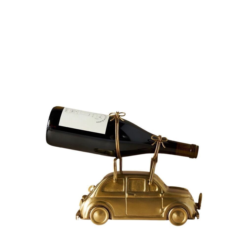 Anthropologie Car Road Trip Brass Wine Bottle Holder